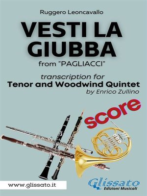 cover image of (Score) Vesti la giubba--Tenor & Woodwind Quintet